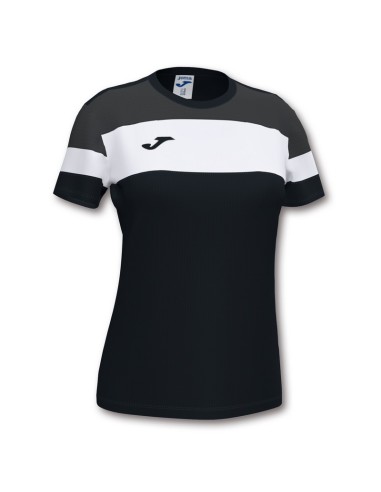 JOMA-CAMISETA CREW IV NEGRO-ANTRACITA M/