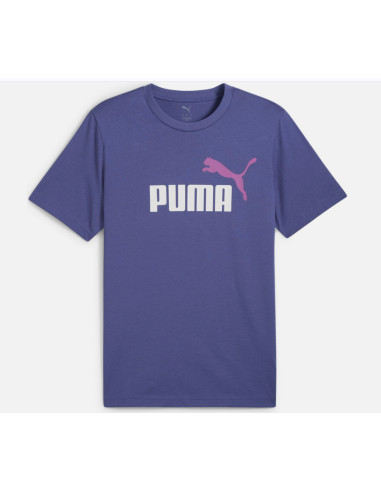 Camiseta manga corta Puma-ESS 2 COLOR No. 1 Logo Tee-684708-46-AZUL UNISEX